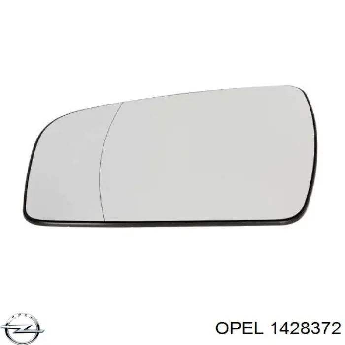 1428372 Opel cristal de espejo retrovisor exterior izquierdo