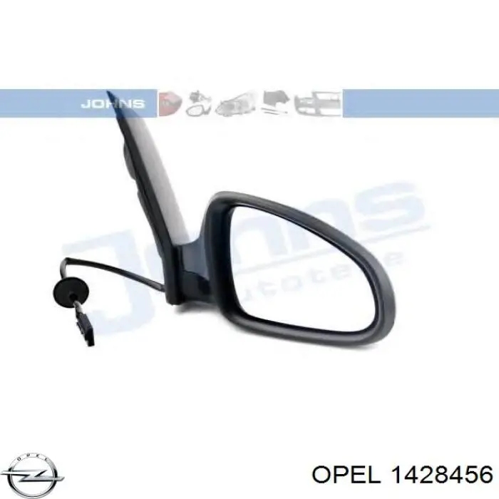 Espejo de retrovisor derecho 034440 Ford