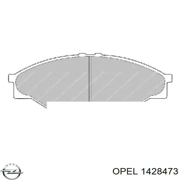 1428473 Opel espejo retrovisor izquierdo