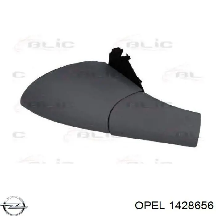 1428656 Opel cubierta de espejo retrovisor derecho