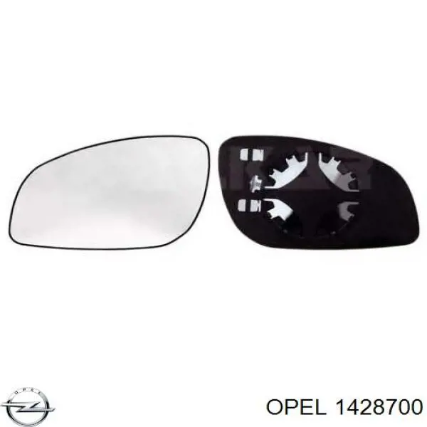 Comprar 1428700 Opel Cristal de espejo retrovisor derecho