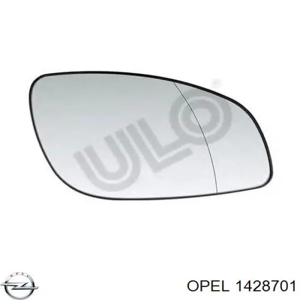 1428701 Opel cristal de espejo retrovisor exterior izquierdo