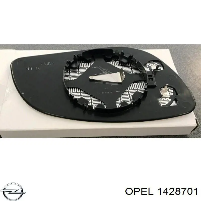 1428701 Opel Cristal de espejo retrovisor exterior izquierdo