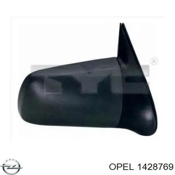 14 28 769 Opel superposicion(cubierta De Espejo Retrovisor Izquierdo)