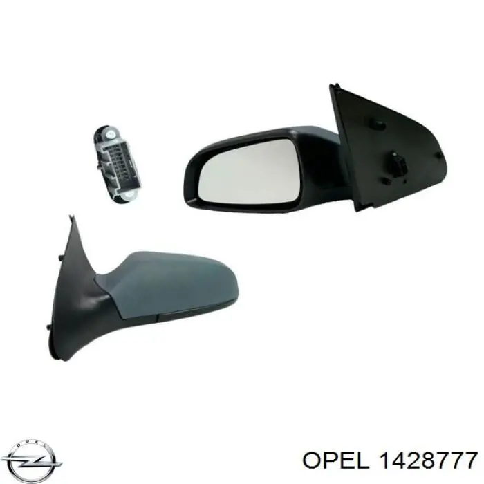 1428777 Opel espejo retrovisor izquierdo