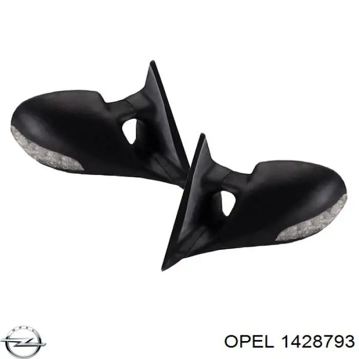 1428793 Opel espejo retrovisor izquierdo