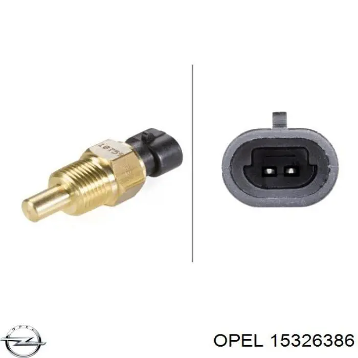 15326386 Opel sensor de temperatura del refrigerante