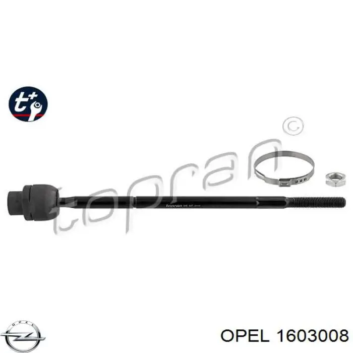 Bieleta de direccion Opel 1603008
