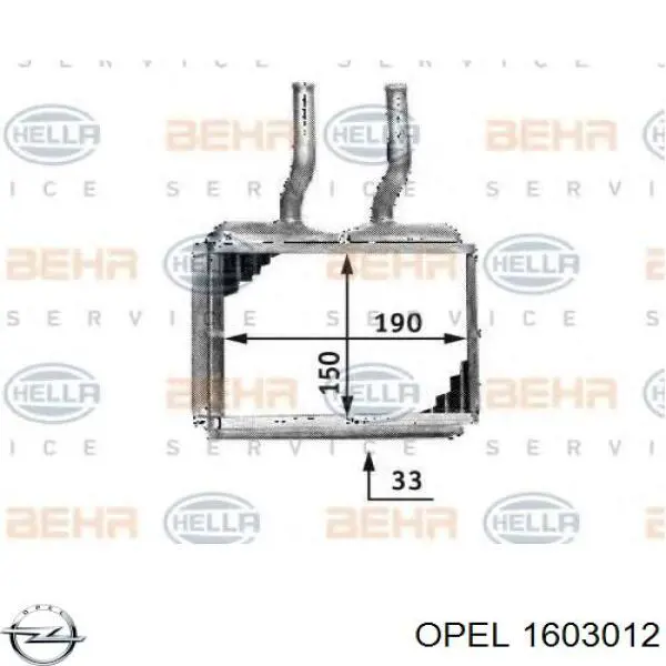 Fuelle semieje delantero exterior Opel 1603012