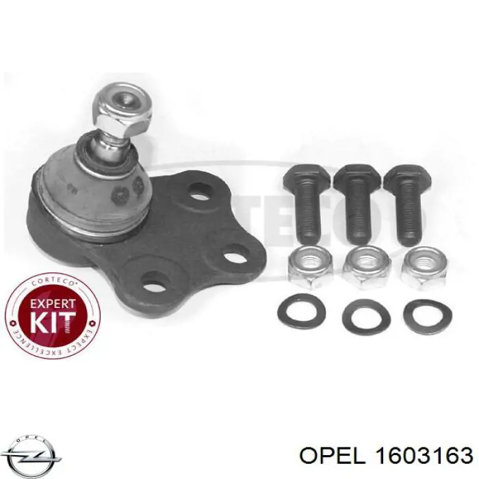 1603163 Opel rótula de suspensión inferior