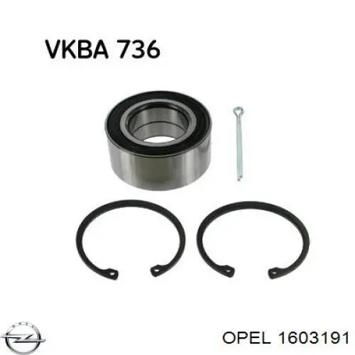 Comprar 1603191 Opel Cojinete de rueda delantero