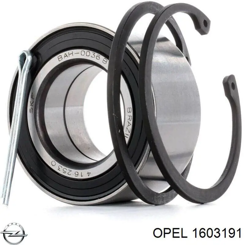 Cojinete de rueda delantero 1603191 Opel