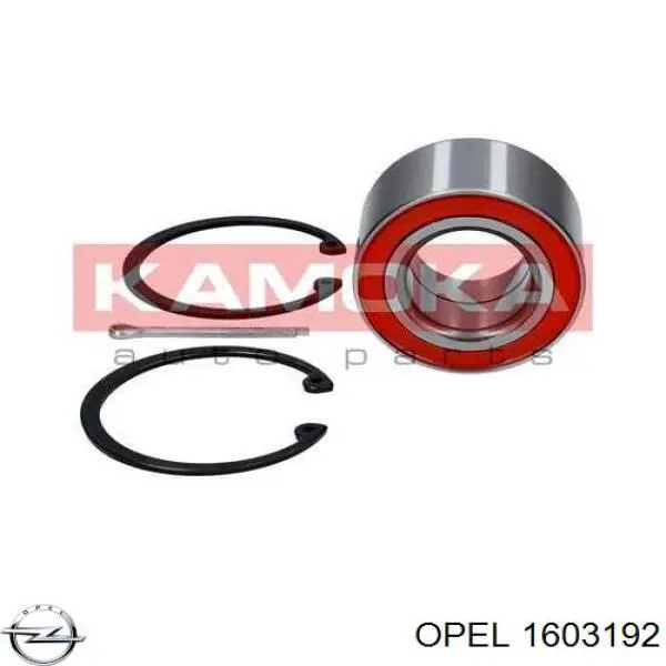 Rodamiento de rueda delantero Opel 1603192