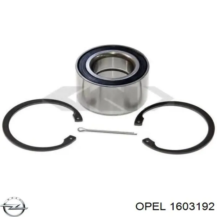 1603192 Opel cojinete de rueda delantero