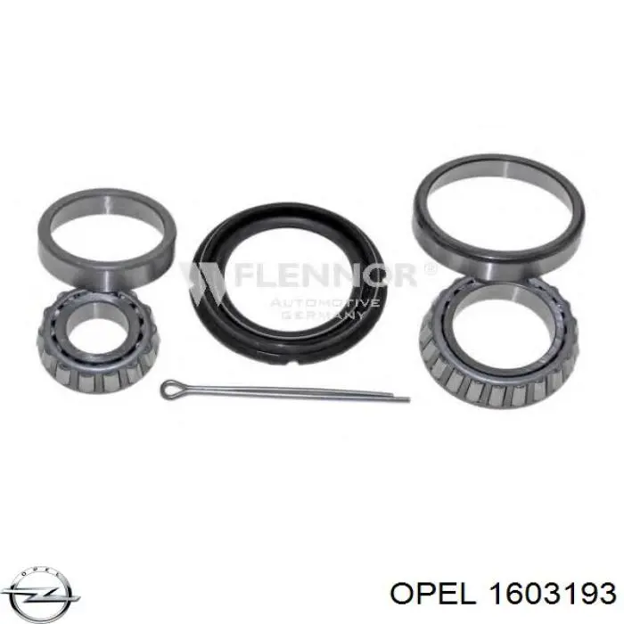 Cojinete de cubo delantero/trasero Opel 1603193 precio, desde 10,97 EUR