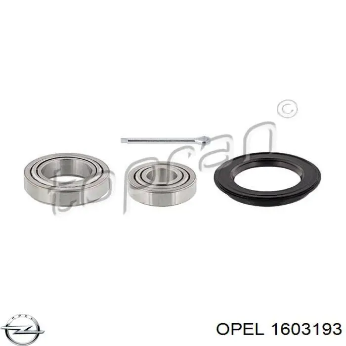 Comprar 1603193 Opel Cojinete de cubo delantero/trasero
