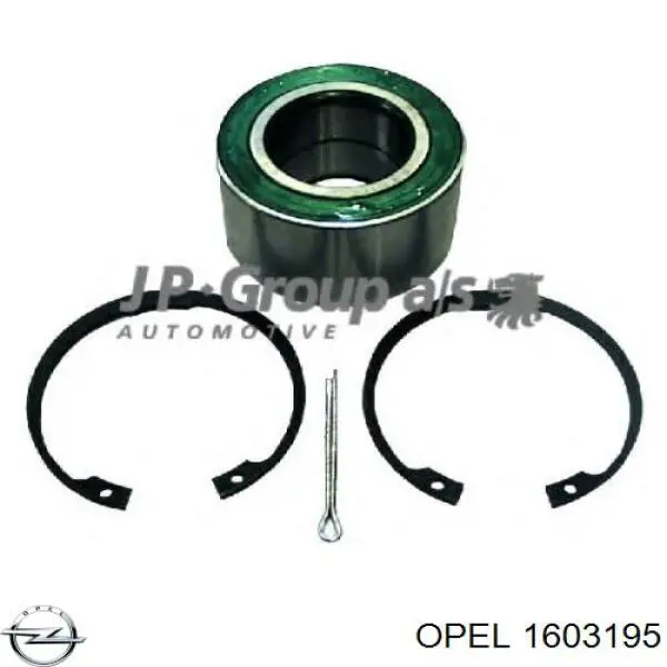 Cojinete de rueda delantero 1603195 Opel