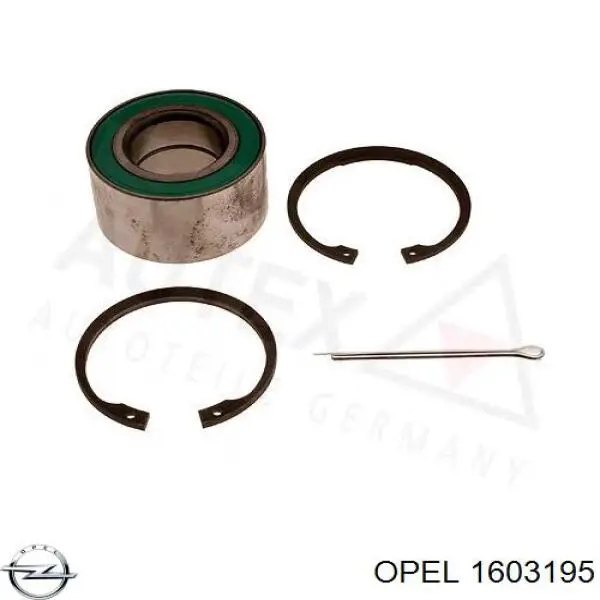 Rodamiento de rueda delantero Opel 1603195