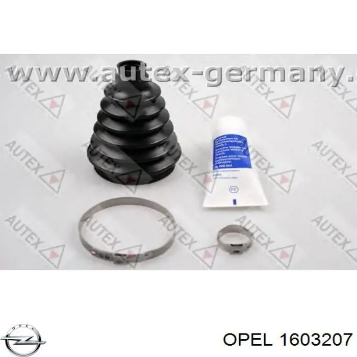 1603207 Opel fuelle, árbol de transmisión delantero exterior