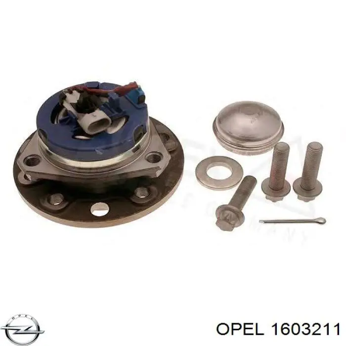 Buje de rueda delantero 1603211 Opel