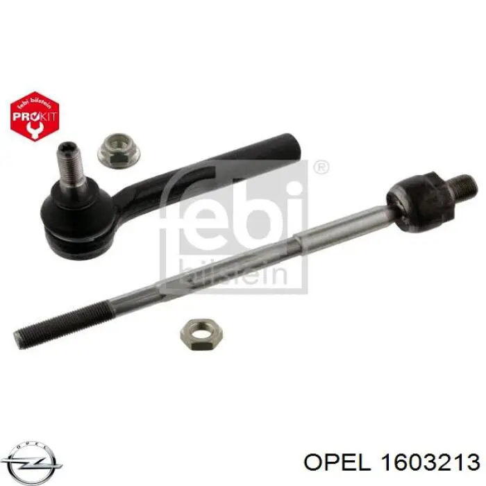 1603213 Opel barra de acoplamiento