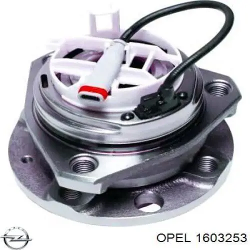 1603253 Opel cubo de rueda delantero