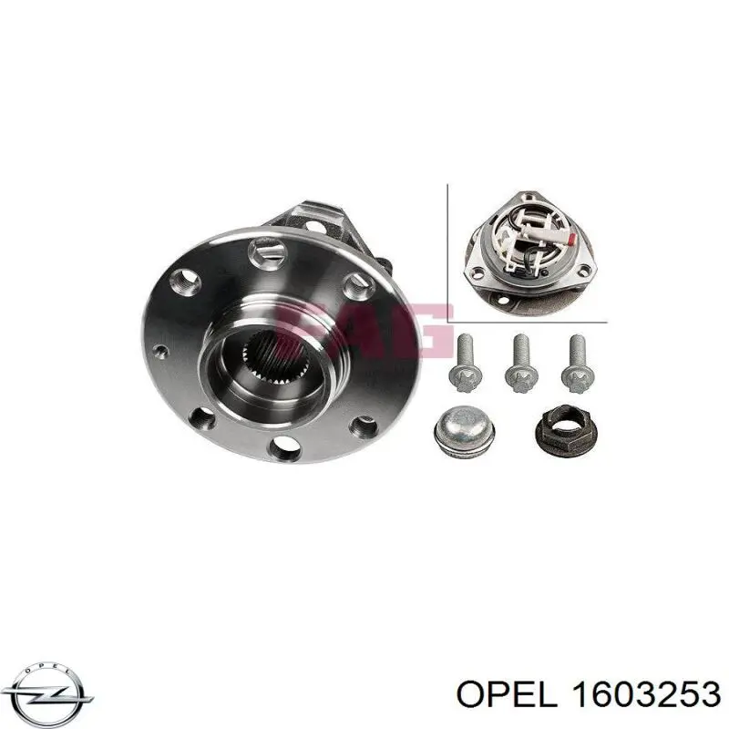 Buje de rueda delantero Opel 1603253 precio, desde 71,15 EUR