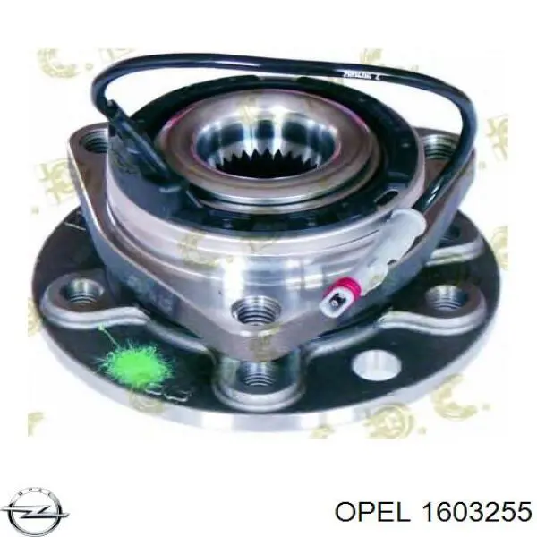 1603255 Opel cubo de rueda delantero