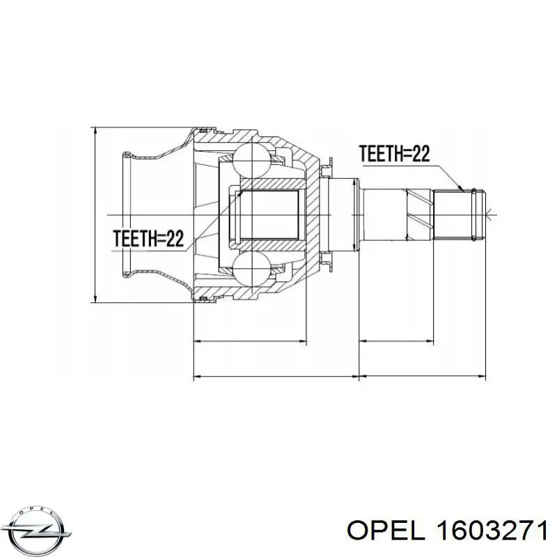 Comprar 1603271 Opel Junta homocinética interna delantera
