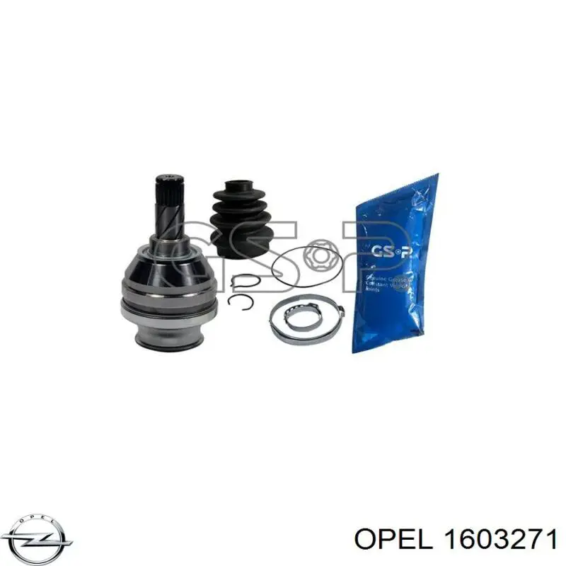Junta homocinética interna delantera 1603271 Opel