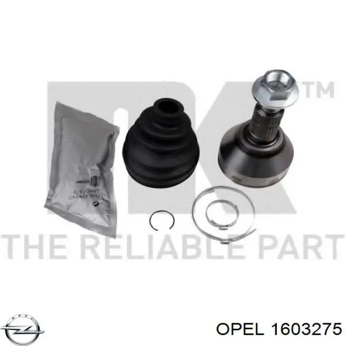 Junta homocinética exterior delantera Opel 1603275 precio, desde 37,80 EUR