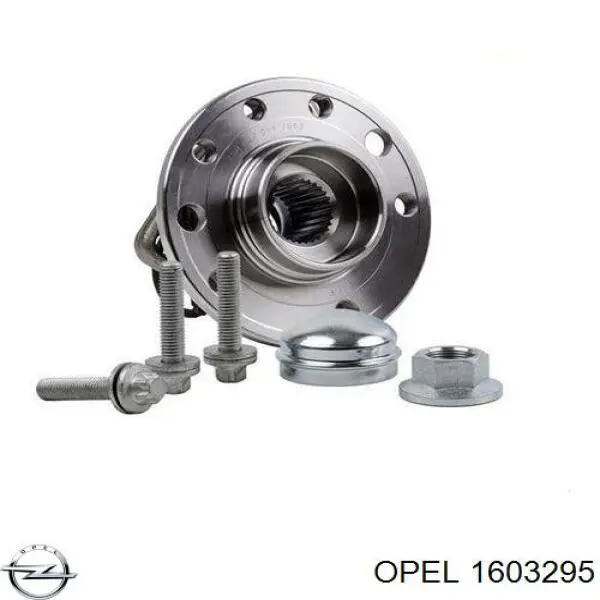 1603295 Opel cubo de rueda delantero