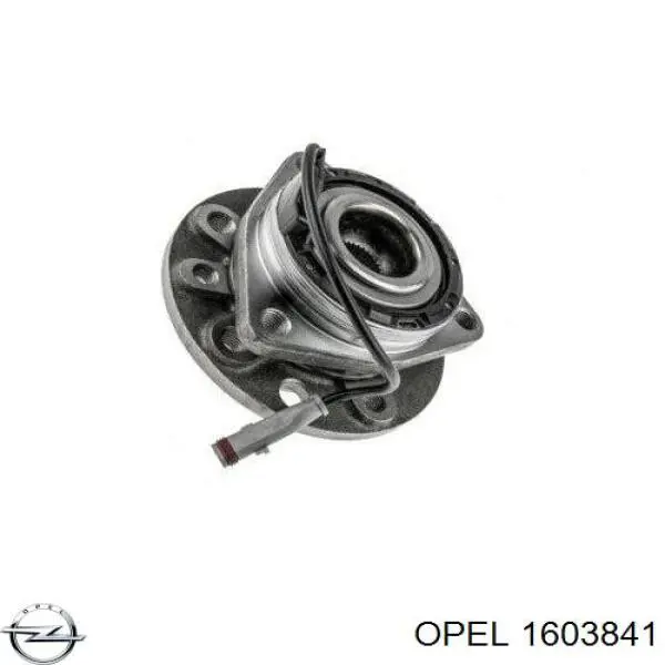 1603841 Opel cubo de rueda delantero