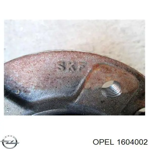 1604002 Opel cubo de rueda trasero