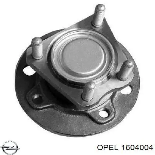 1604004 Opel cubo de rueda trasero