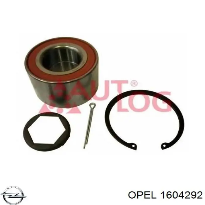 1604292 Opel cojinete de rueda trasero