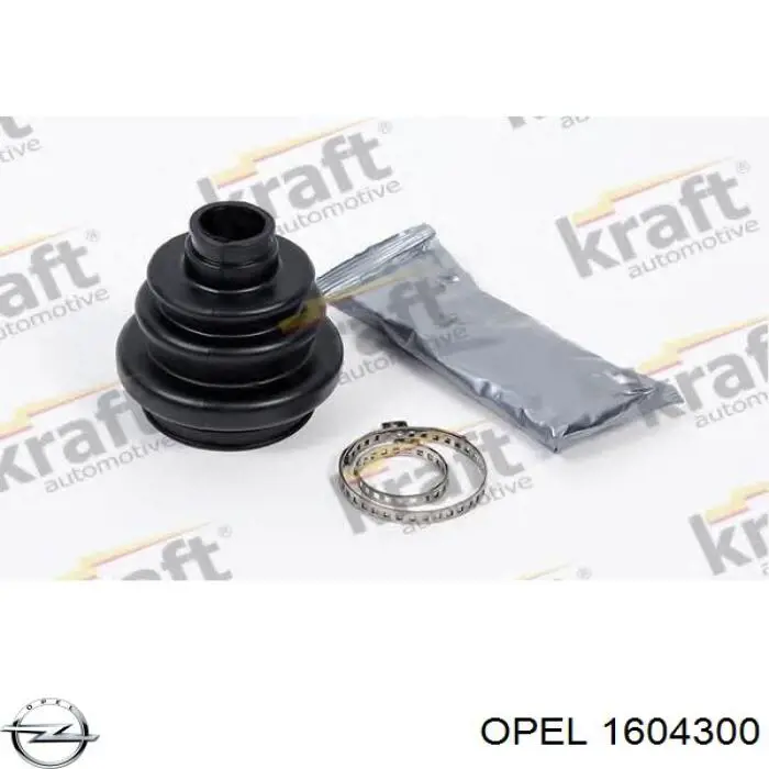 1604300 Opel fuelle, árbol de transmisión trasero interior