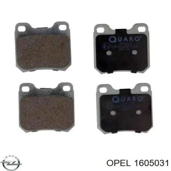 Pastillas traseras de freno Opel 1605031 precio, desde 20,83 EUR