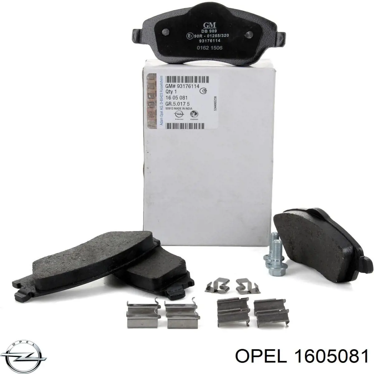 Comprar 1605081 Opel Pastillas delanteras de freno