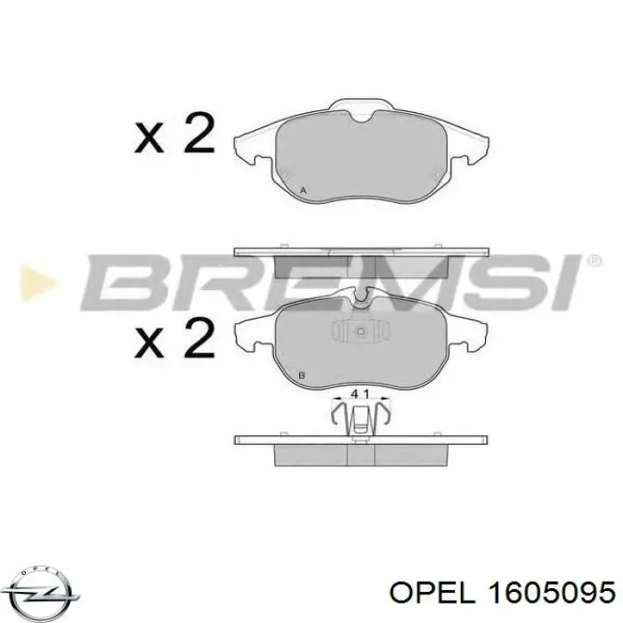 Pastillas de freno delanteras Opel Vectra