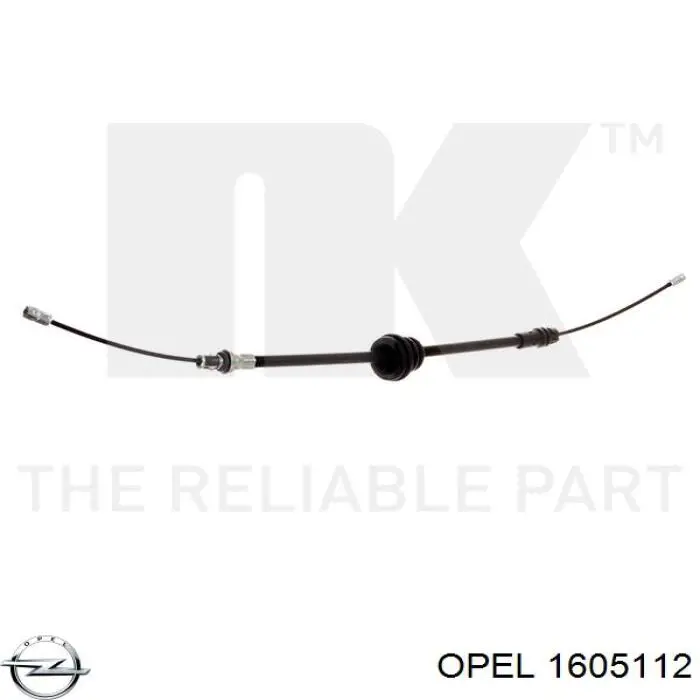 1605112 Opel cable de freno de mano, kit de coche