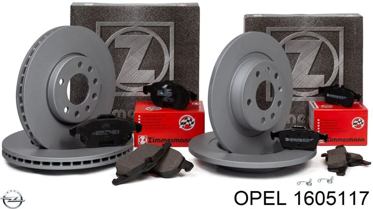 Juego de pastillas de freno Opel 1605117