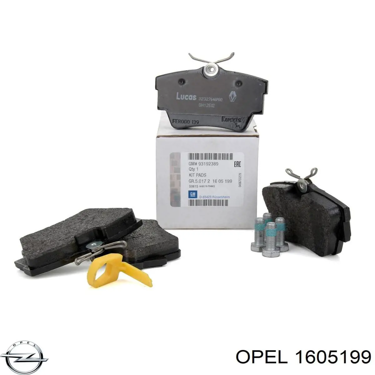 Pastillas traseras de freno Opel 1605199 precio, desde 21,71 EUR