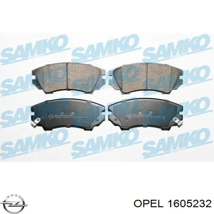 Comprar 1605232 Opel Pastillas delanteras de freno