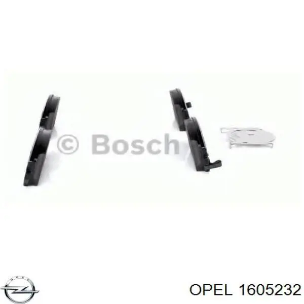 Pastillas de freno 1605232 Opel