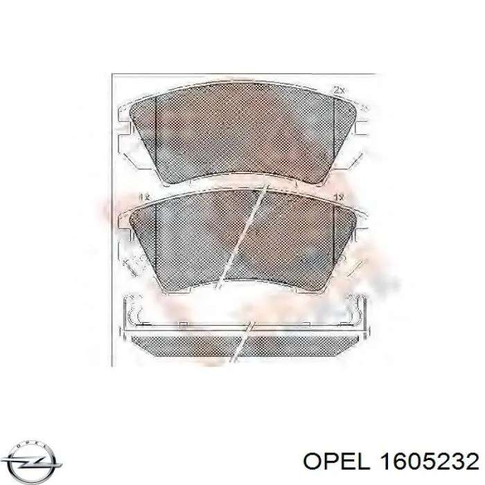 Pastillas freno delanteras Opel 1605232 precio, desde 29,75 EUR