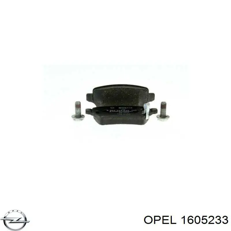 1605233 Opel Pastillas freno traseras