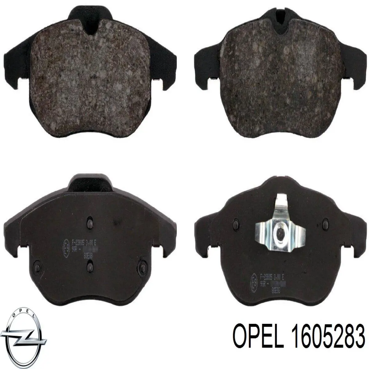 1605283 Opel pastillas de freno delanteras