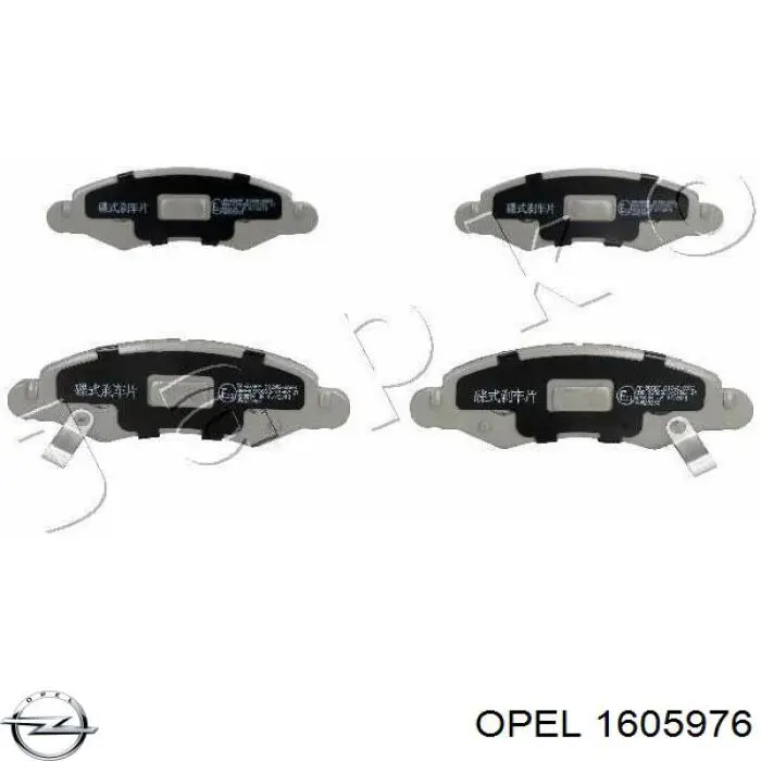 Comprar 1605976 Opel Pastillas delanteras de freno