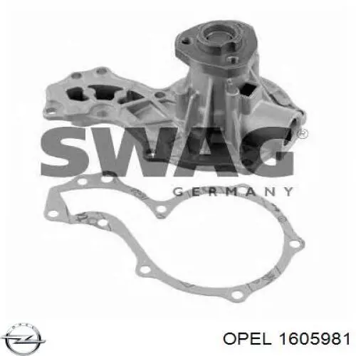1605981 Opel zapatas de frenos de tambor traseras